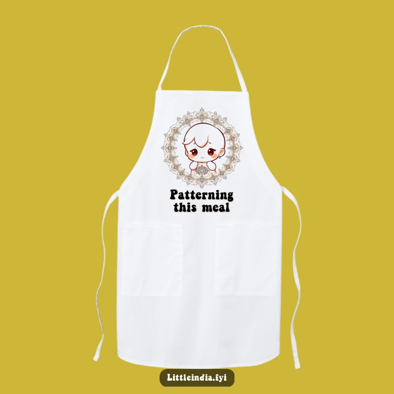 Funny Curious Character Apron: Observe and Create with Style!