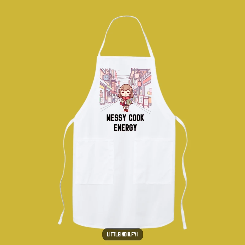 Funny Cute Character Kitchen Navigator Apron - Humorous Cooking Wear