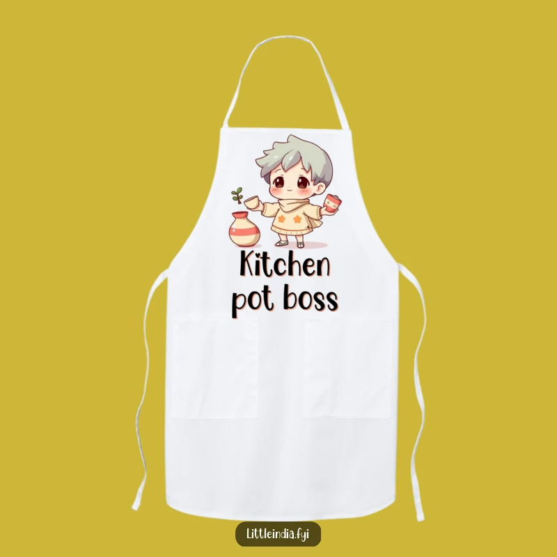 Funny Pottery Juggling Apron: Create art in the kitchen with style