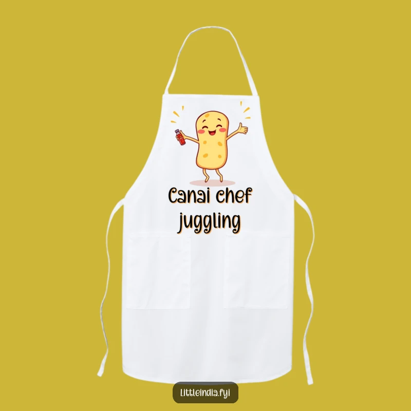 Funny Roti Canai Apron: Spice Juggler Chef, Perfect Funny Gift for Kitchen Fun!