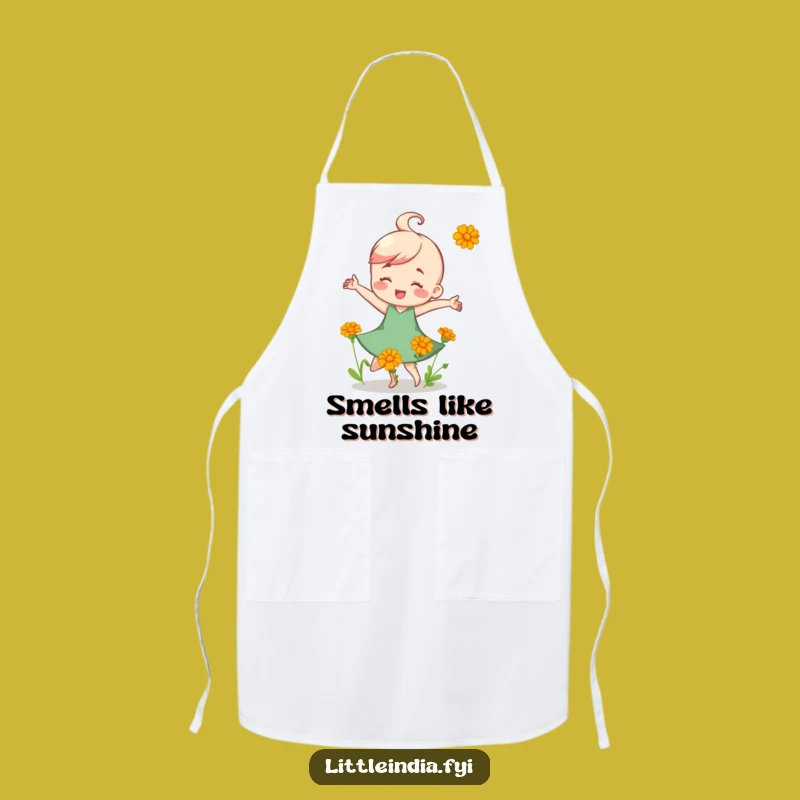 Funny Marigold Dance Apron: Cook with joy and a blooming funny gift