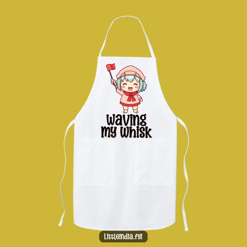 Funny Waving Flag Apron: Cook with Enthusiasm and Style!