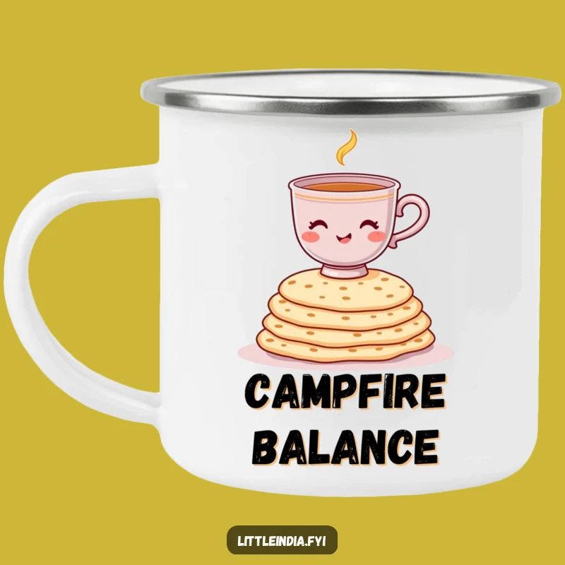 Funny Balancing Chai Camping Mug: Indian Treat Fun for the Outdoors