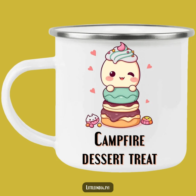 Funny Giggling Sweet Treats Camping Mug: Enjoy treats on the go