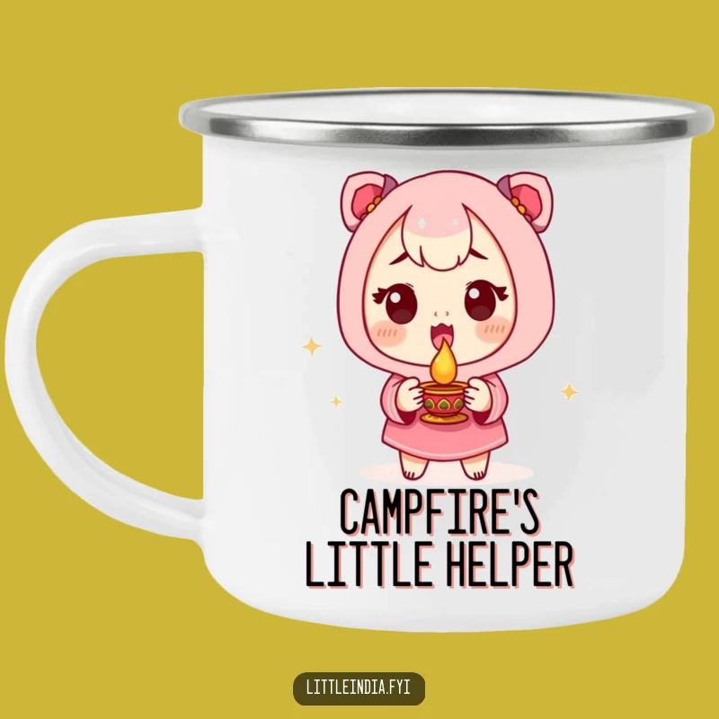 Funny Excited Diya Camping Mug: Hilarious Festivity for Your Outdoor Brews