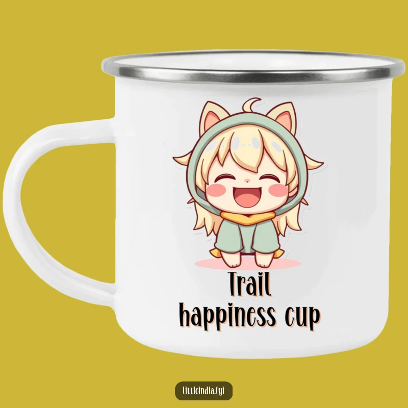 Funny Camping Mug: Happy Moment by Warm Character for Joyful Adventures