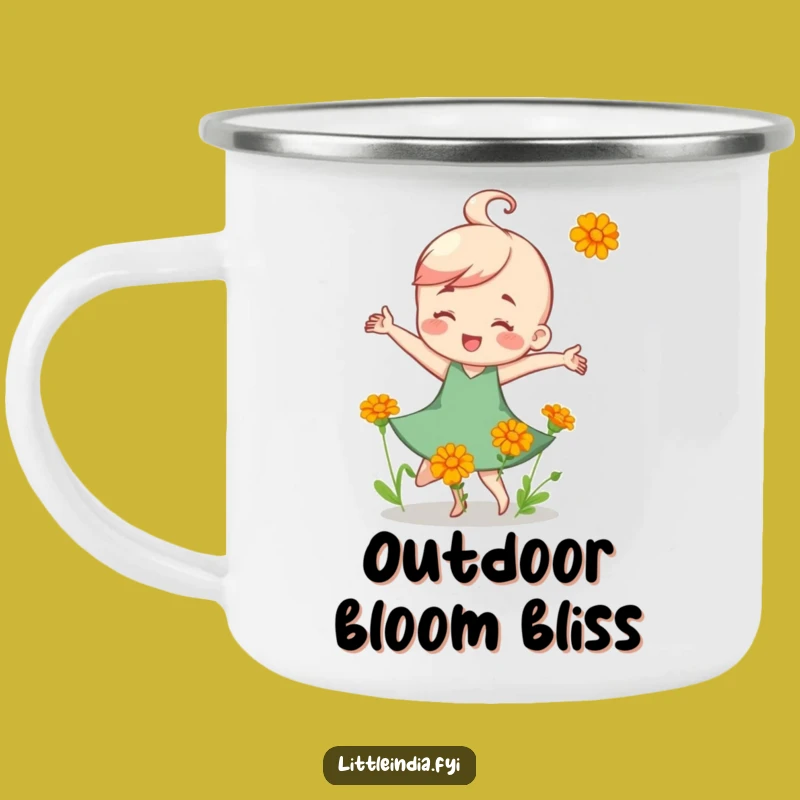 Funny Marigold Dance Camping Mug: Adventure with joy and a blooming gift