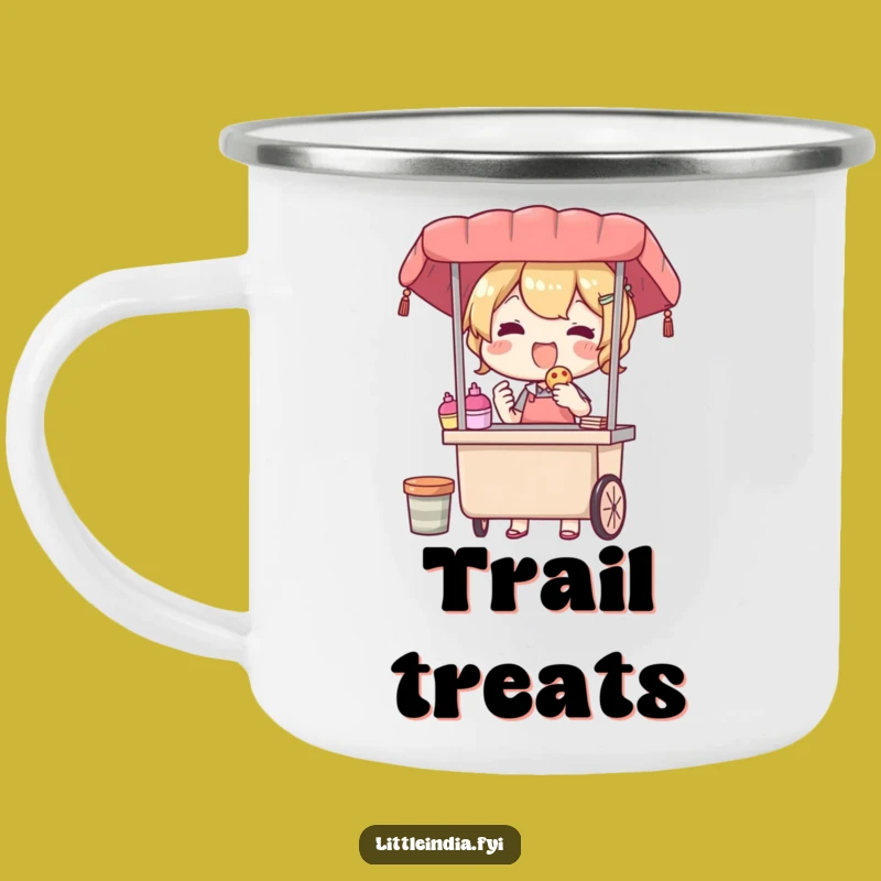 Funny Street Vendor Camping Mug: Share Treats on Your Adventures