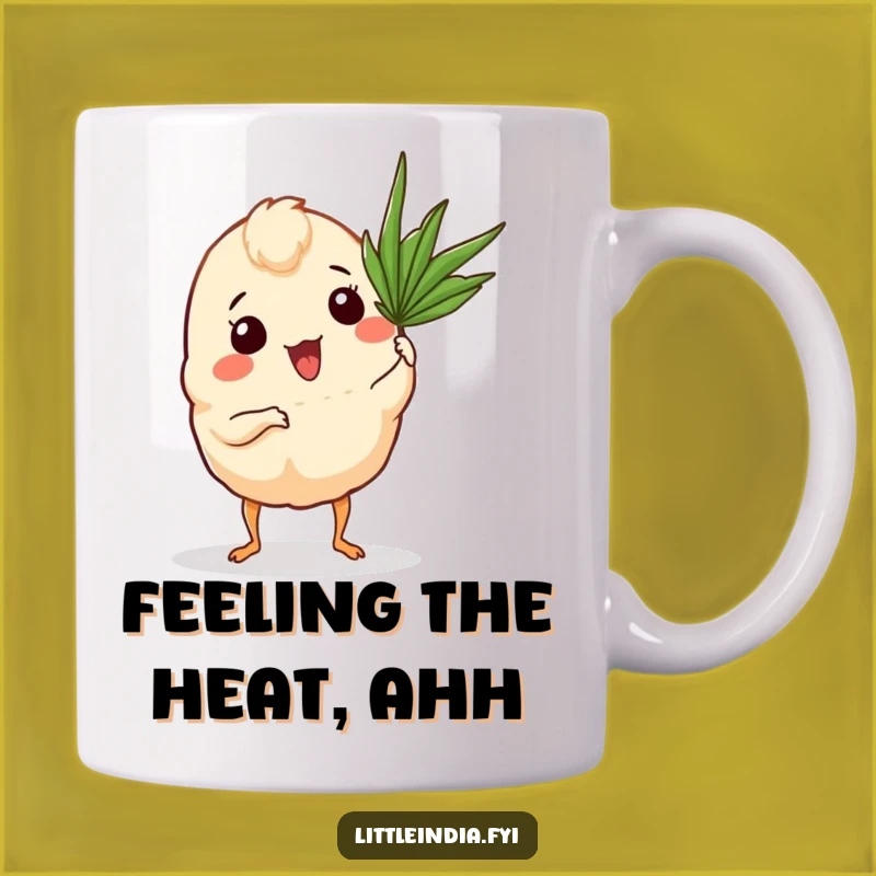 Funny Curry Puff Mug: Tropical Fan, Perfect Funny Gift for Snack Lovers!