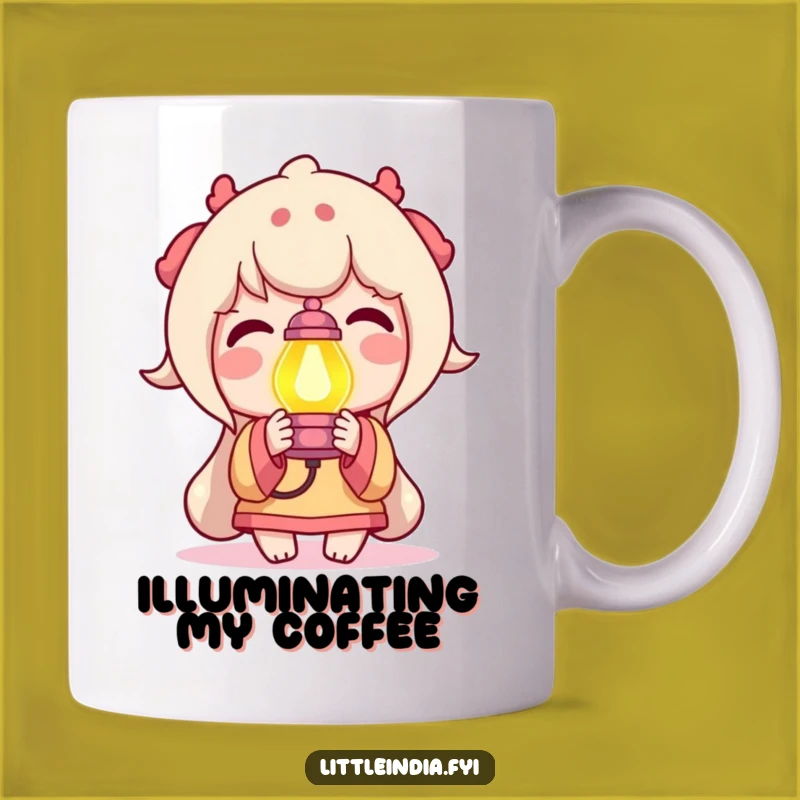 Funny Delighted Character Lamp Mug: Illuminate Your Day with Humor!
