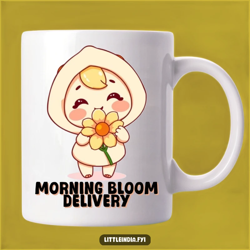 Funny Happy Flower Giver Mug - Joyful & Humorous Gift