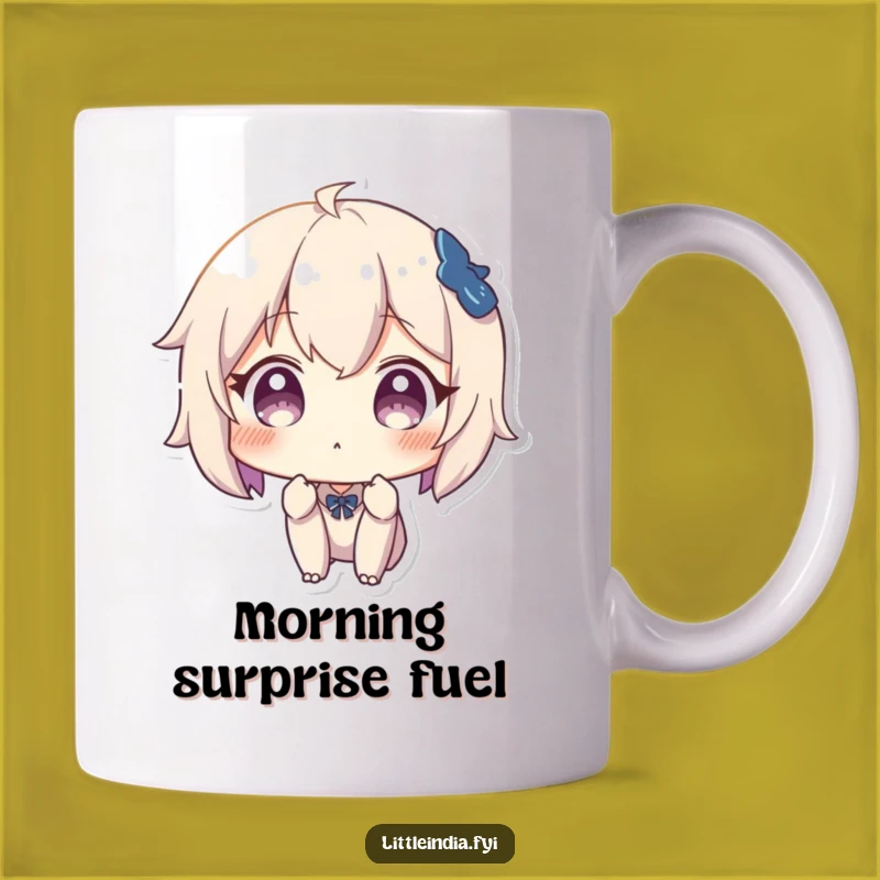 Funny Surprised Character Mug: React With Humor Using This Funny Gift