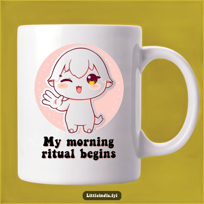 Funny Playful Character Gesture Mug: A Hilarious Gift for Hand Talkers!