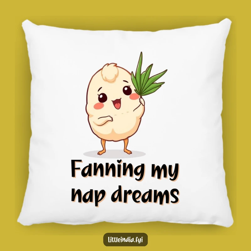 Funny Curry Puff Pillow: Tropical Comfort, Adorable Funny Gift for Relaxation!