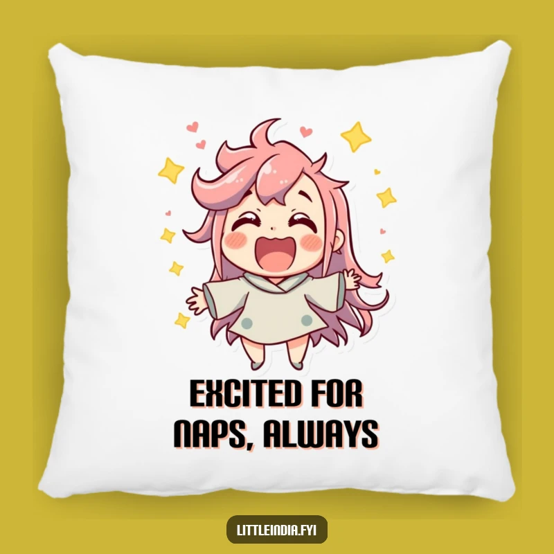 Funny Celebration Pillow: Jubilant Character Cushion - Cozy & Lively Decor