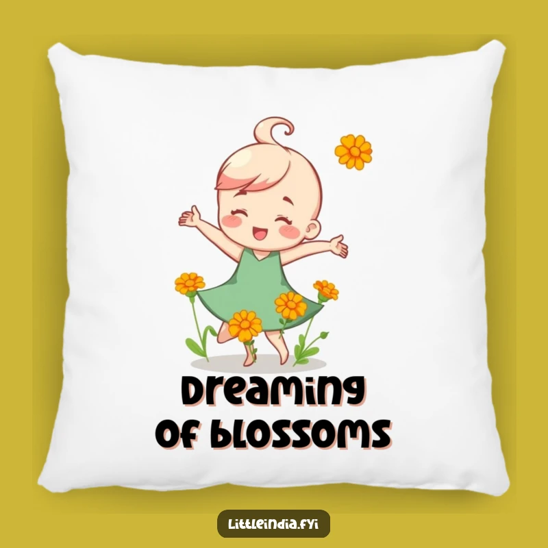 Funny Marigold Dance Pillow: Cozy comfort and a blooming cheerful gift