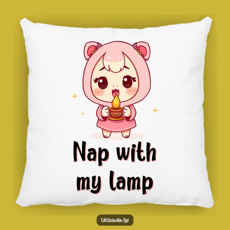 Funny Excited Diya Pillow: Cozy Comfort with a Hilarious Festive Glow