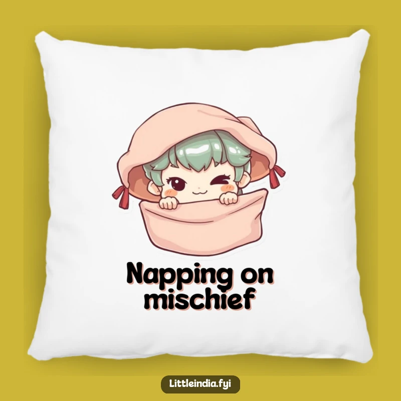 Funny Mischievous Character Pillow: Cozy Comfort with a Hilarious Peek