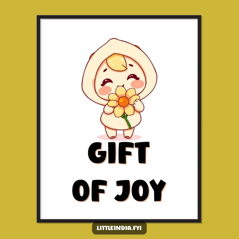 Funny Happy Flower Giver Digital Art - Instant Warmth & Joy