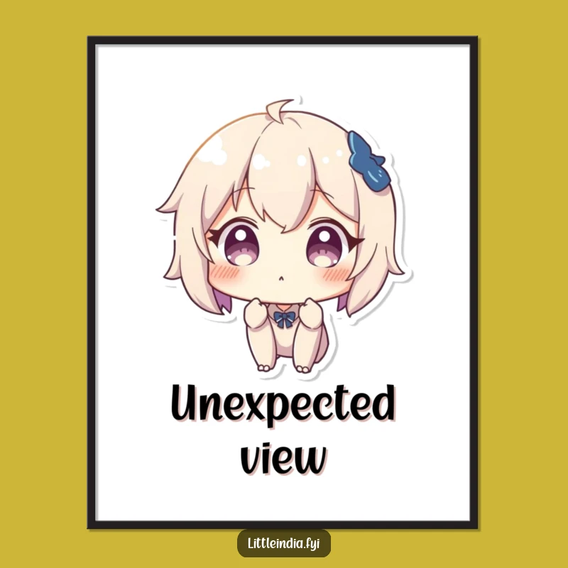 Funny Surprised Character Digital Art: Express Surprise Online