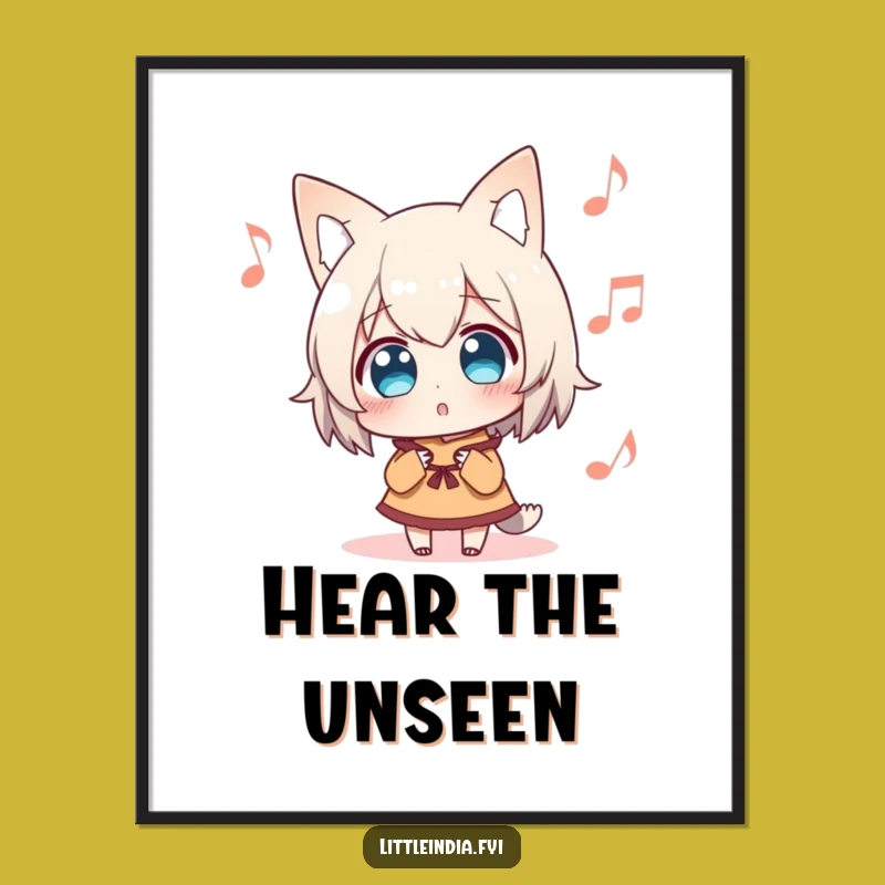 Funny Surprised Character Music Digital Art: Walls That Listen and Amuse!