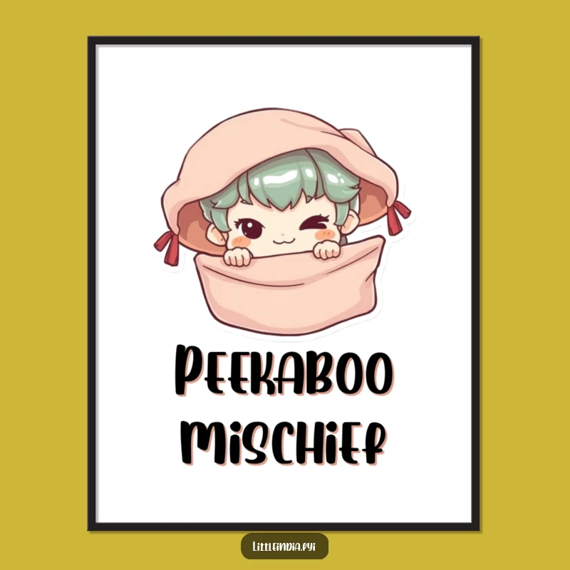 Funny Mischievous Character Digital Art: Hilarious Decor from the Market