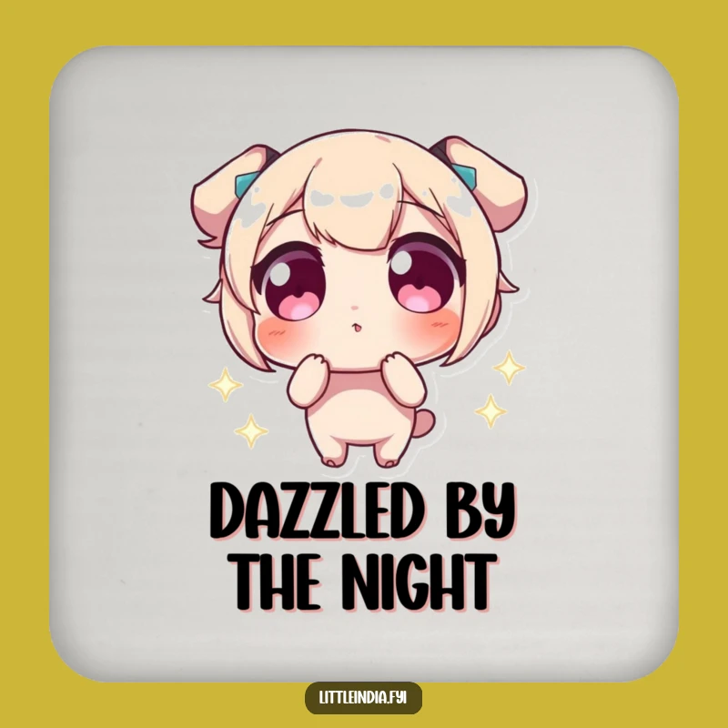 Funny Wide-Eyed Wonder Coaster: Hilarious Protection for Your Sparkling Drinks