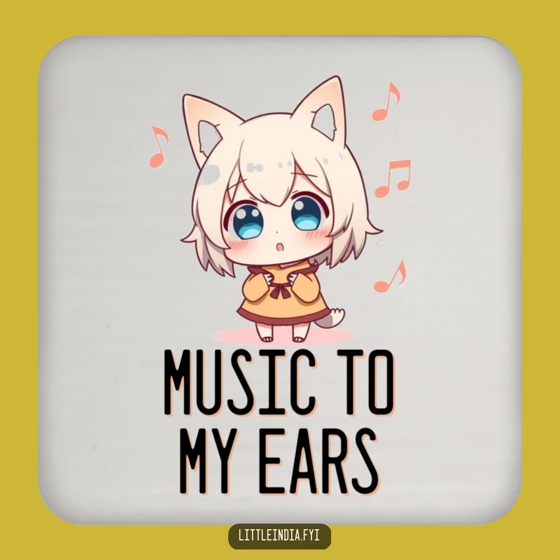 Funny Surprised Character Music Coaster Set: Protect Surfaces with Sound!