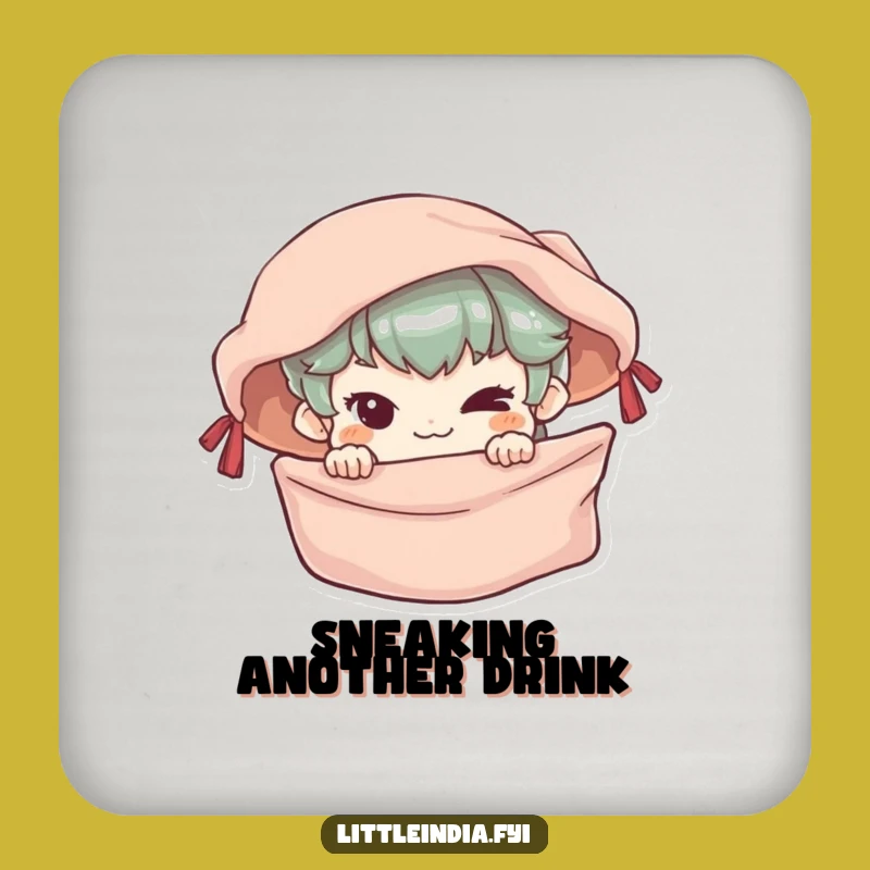 Funny Mischievous Character Coaster: Hilarious Protection from Market Sneaks