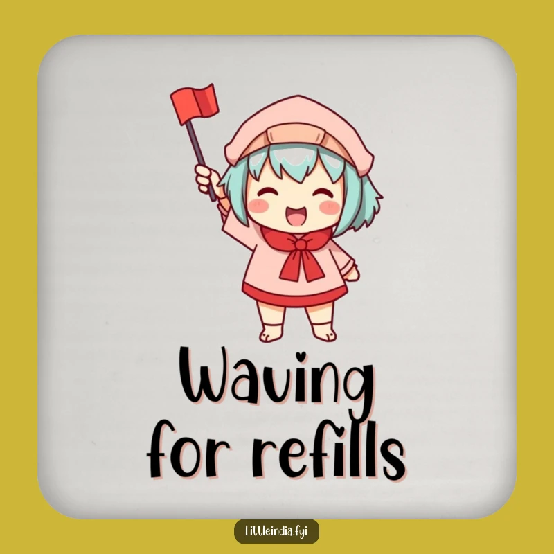 Funny Waving Flag Coasters: Add Cheerful Protection to Your Table!