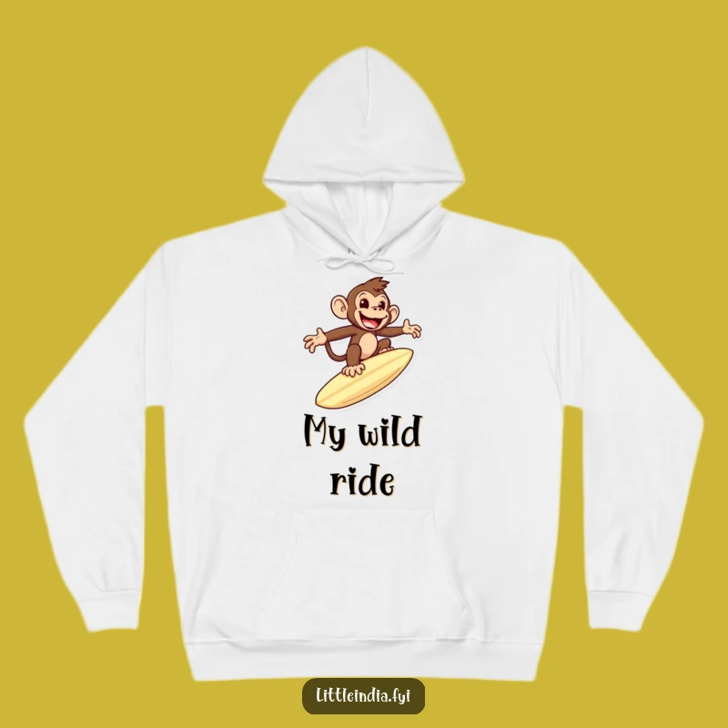 Funny Monkey Roti Hoodie: Cozy Foodie Apparel, Perfect Humorous Gift
