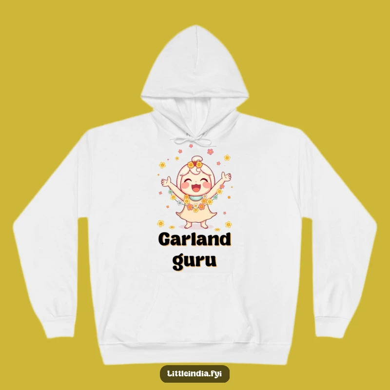 Funny Juggling Flower Garlands Hoodie, Cozy Fun for All