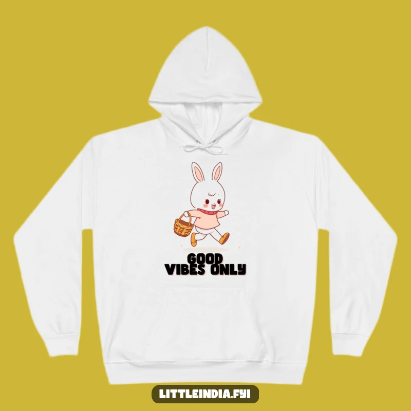 Funny Cheerful Character Skipping Hoodie: Cozy Up with Everyday Joy!
