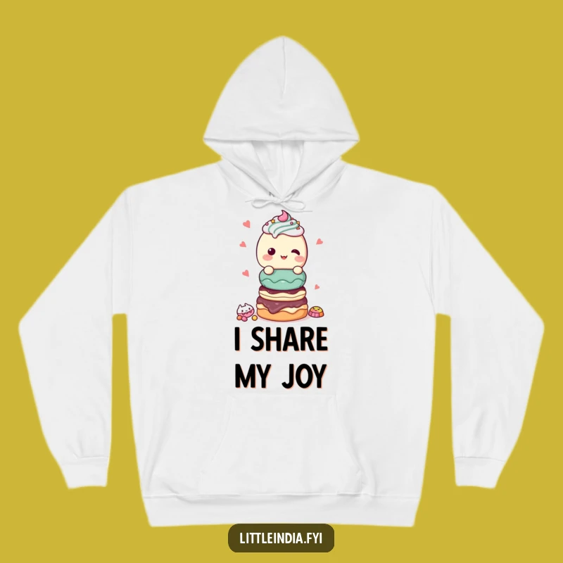 Cozy Funny Giggling Sweet Treats Hoodie: Warmth and sweetness combined