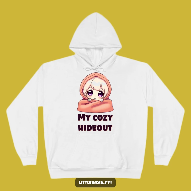 Cozy Funny Peek Hoodie: Warm & Mysterious, Perfect Funny Gift!