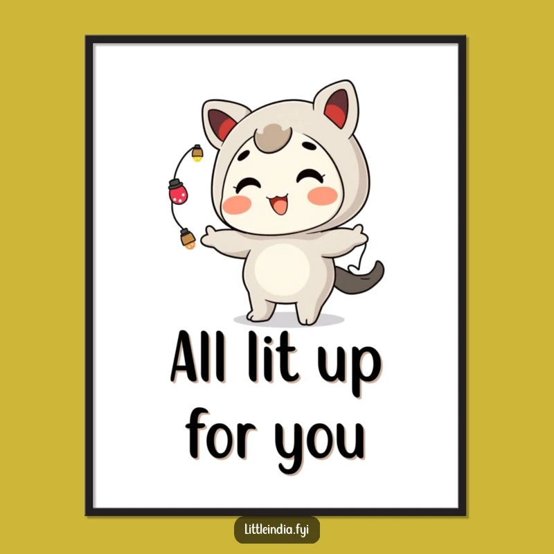 Funny Free Printable Wall Art: Juggling Lights Downloadable Art for a Playful Vibe