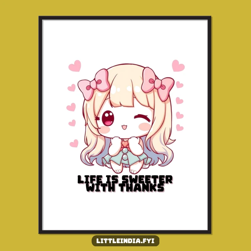 Free Printable Wall Art: Sweets Offering Character Funny Downloadable Decor