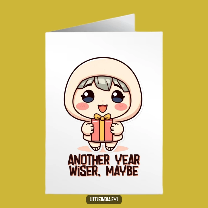 Free Printable Birthday Card: Cheerful Gift Giver Funny Downloadable Greeting