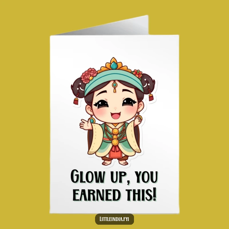 Free Printable Congrats Card: Elegant Jewelry Pose - Funny Downloadable Gift!