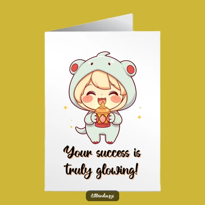 Free Printable Congrats Card: Lighting Up Success with a Warm Glow