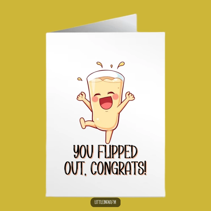 Free Printable Congrats Card: Teh Tarik Somersault - Funny Downloadable Celebration Gift