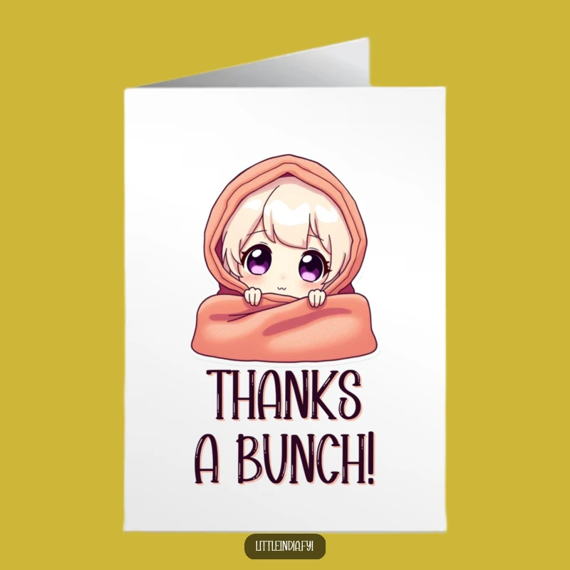 Free Printable Thank You Card: Textile Peek Surprise, Heartfelt Downloadable Gift