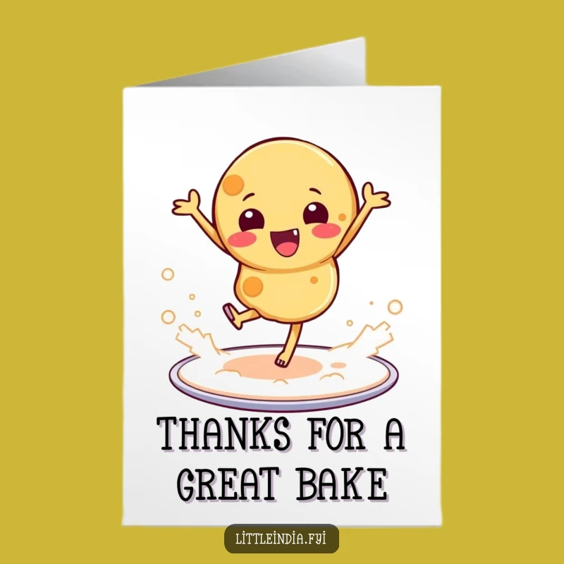 Free Printable Thank You Card: Roti's Dance of Gratitude, Funny Downloadable