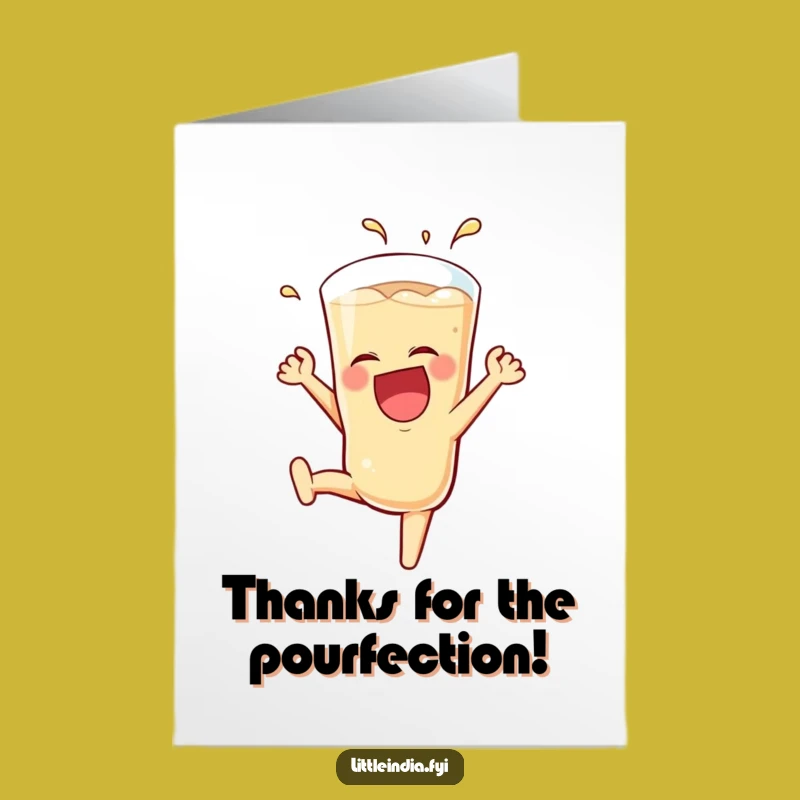 Free Printable Thank You Card: Teh Tarik Somersault - Funny Downloadable Appreciation Gift