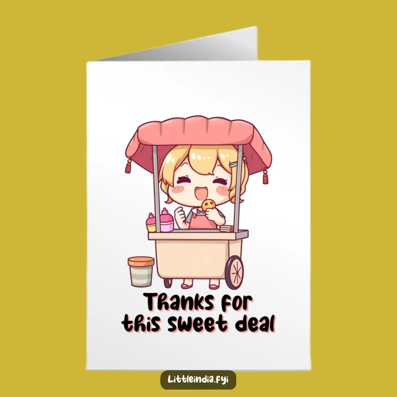 Free Printable Thank You Card: Delighted Vendor, Funny Downloadable Gift of Gratitude