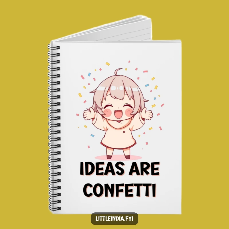 Funny Confetti Scattering Notebook: Jot Down Your Celebrations!