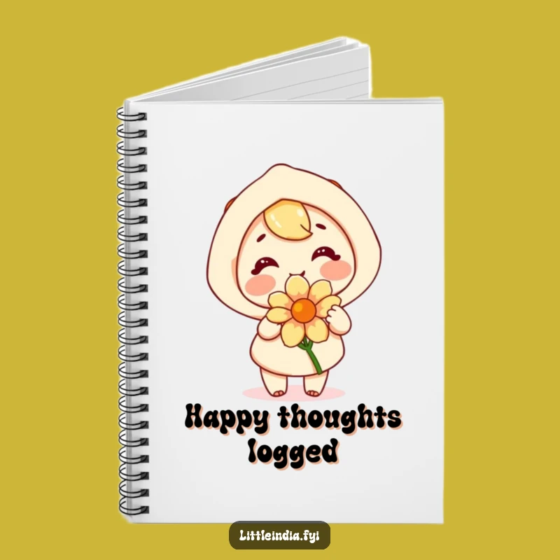 Funny Happy Flower Giver Notebook - Ideas Blooming with Joy