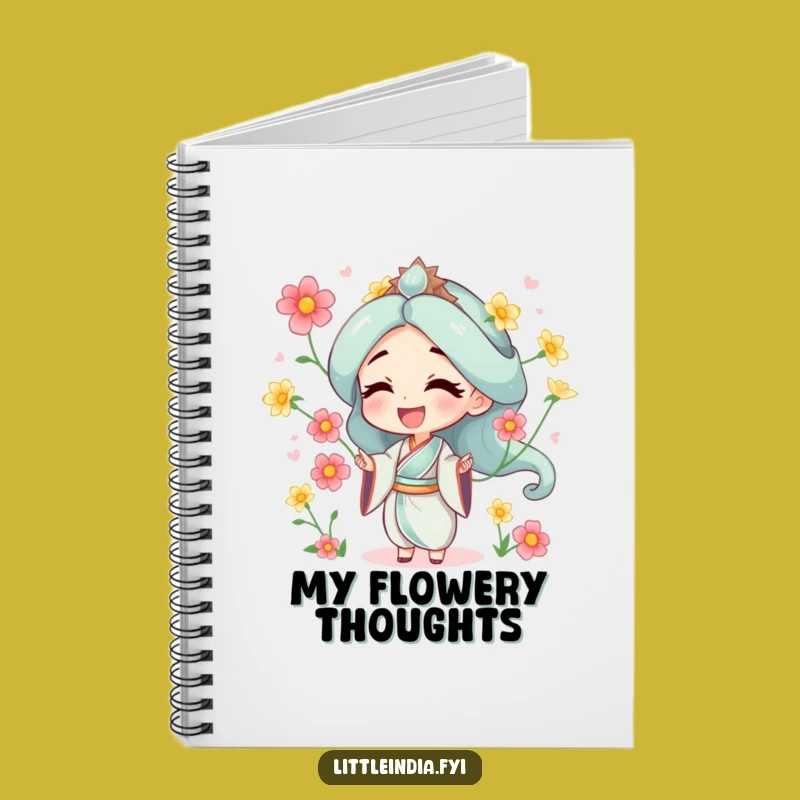 Funny Juggling Flowers Notebook: Capture Ideas With Florals