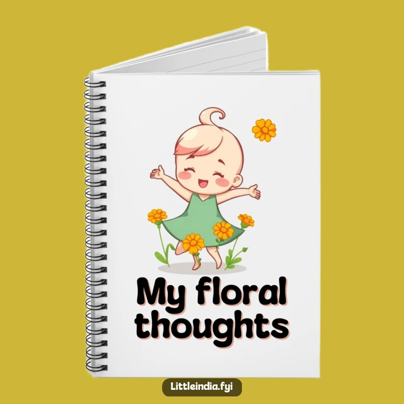 Funny Marigold Dance Notebook: Jot down ideas with blooming cheer, a funny gift
