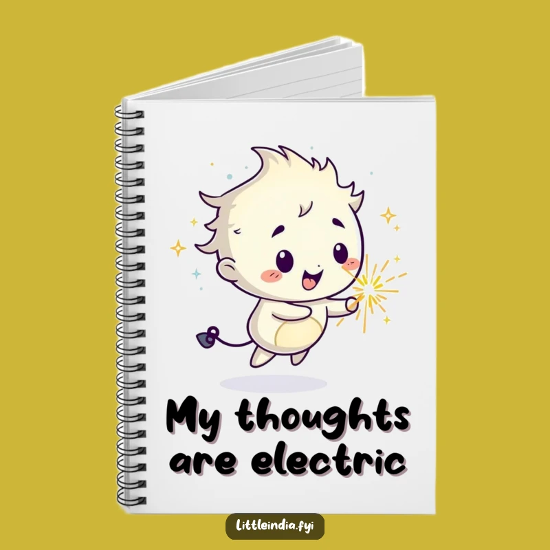 Funny Sparkler Notebook: Mischievous Character Jotting Joyful Trails